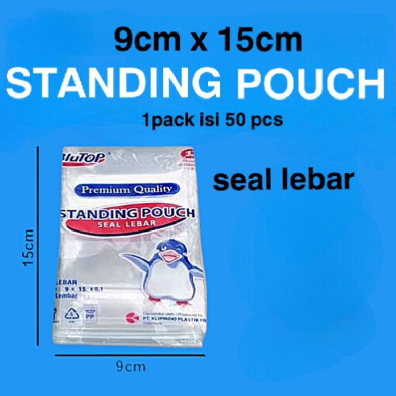 plastik standing pouch 9x15