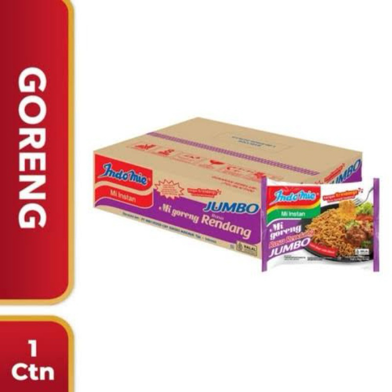 

INDOMIE MIE GORENG JUMBO RENDANG