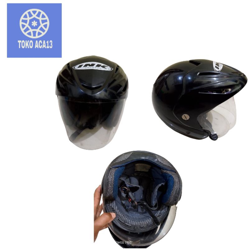 HELM INK TOPI HITAM ORIGINAL BEKAS