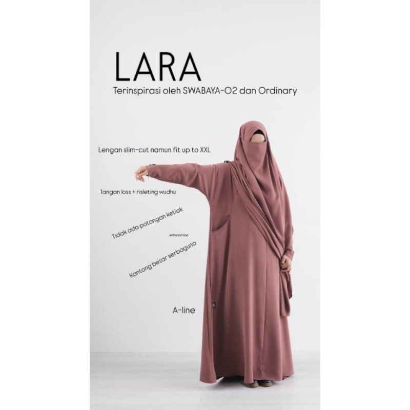 SIAP KIRIM | Lara Abaya by Sidra | Sidra.co | Sidra | Abaya Hitam