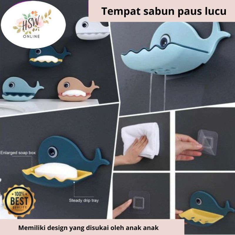 Tempat Sabun Batang Tempel Dinding Cantik Lucu Rak Tembok Kamar Mandi