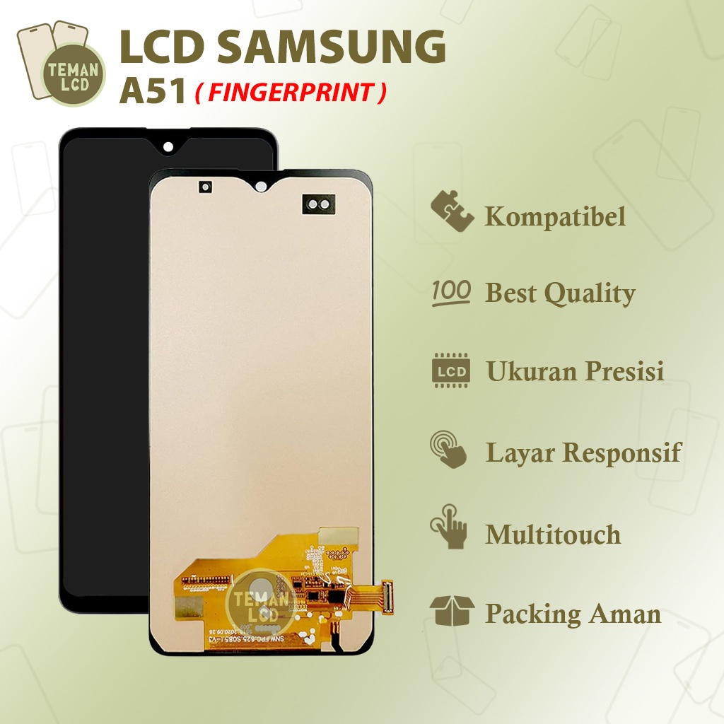 LCD Samsung A51 FINGERPRINT - Original 100% Fullset Touchscreen