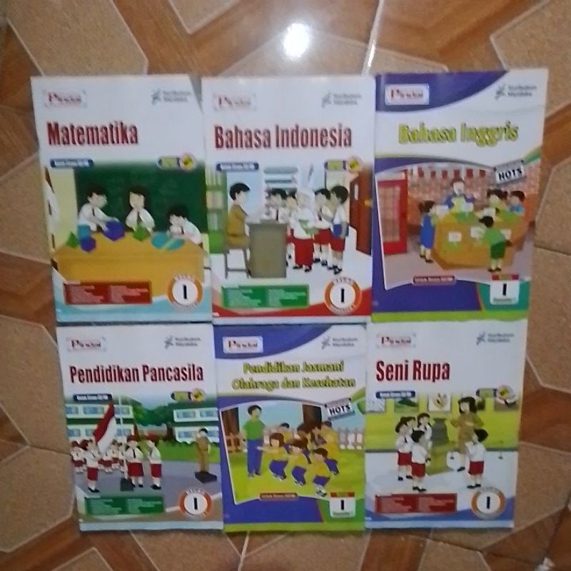 LKS MATEMATIKA, BAHASA INGGRIS,SENI TAR,B INDONESIA,B INGGRIS,PPKN,PENJAS, SD KELAS 1 KURIKULUM MERD