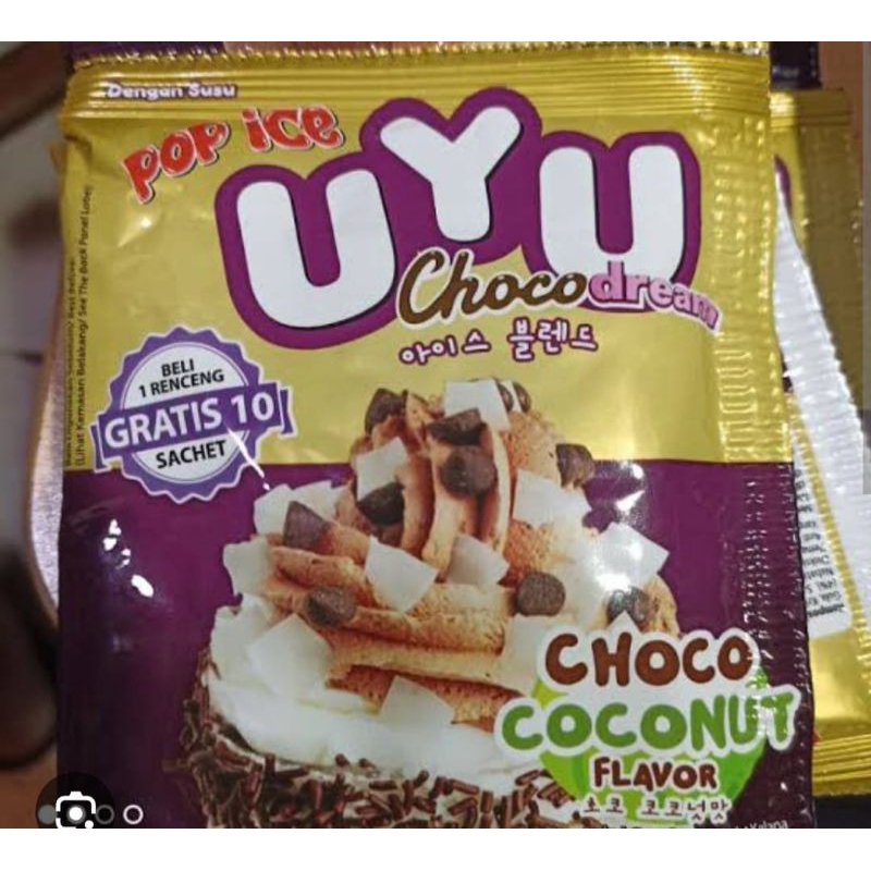 

POP ICE UYU minuman kemasan Sachet Renteng isi 10 pcs