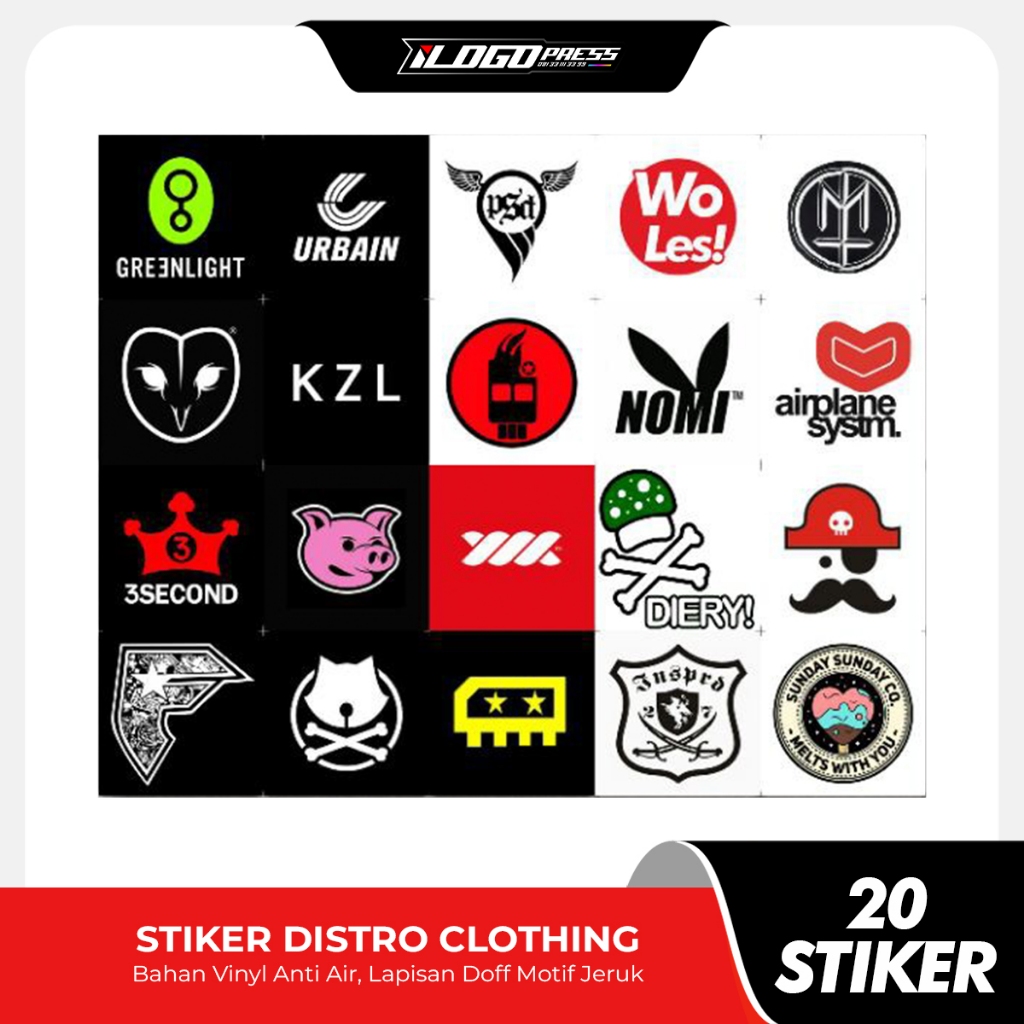 

Stiker Distro Sticker Clothing Jackcloth Hypebeast