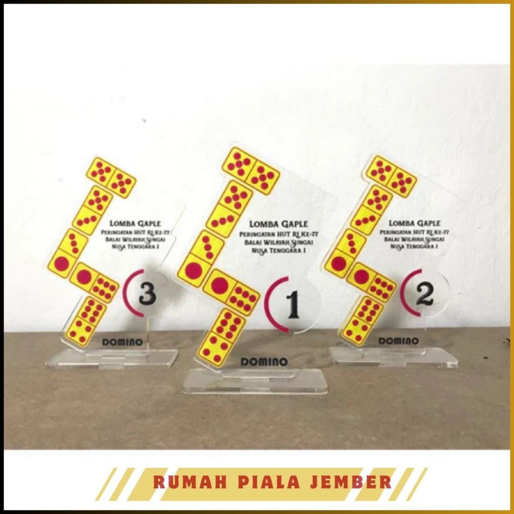 Plakat Domino Piala Domino Murah Akrilik