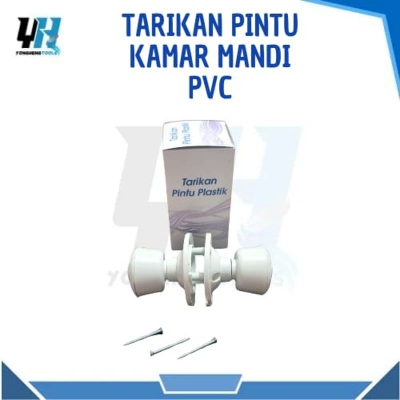 Tarikan Pintu / Pegangan Pintu PVC Kamar Mandi Putih