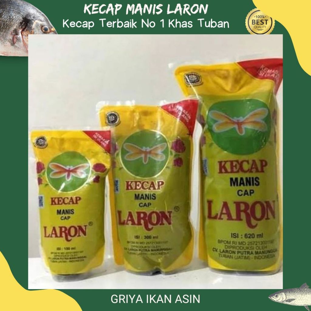

Kecap manis cap laron 150ml 300ml 620ml/kecap laron Tuban