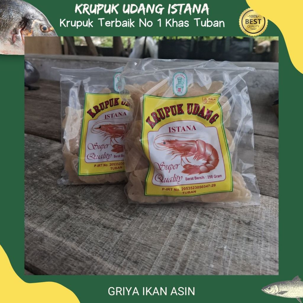

Krupuk udang Gucci toak ISTANA potongan kecil/krupuk udang murah best seller