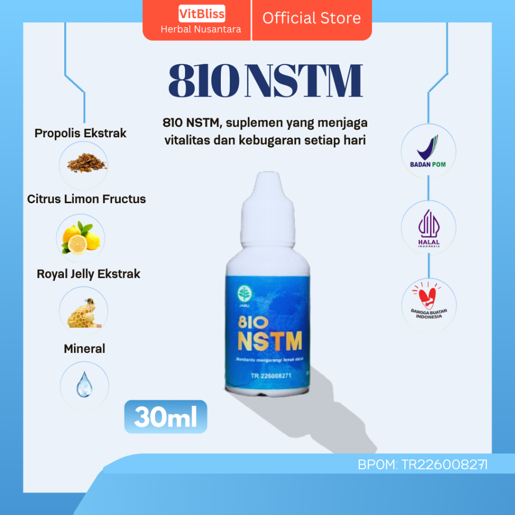 810 NSTM / NSTM ORIGINAL / NSTM PRIMA JAYA / JAMU TETES / BIO NSTM 100% ORI