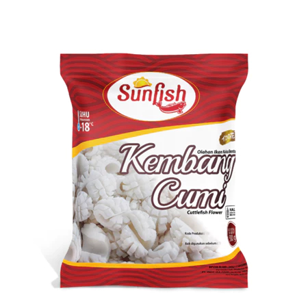 

Sunfish Olahan Ikan Kukus Bentuk Kembang Cumi - Frozen Food Baron