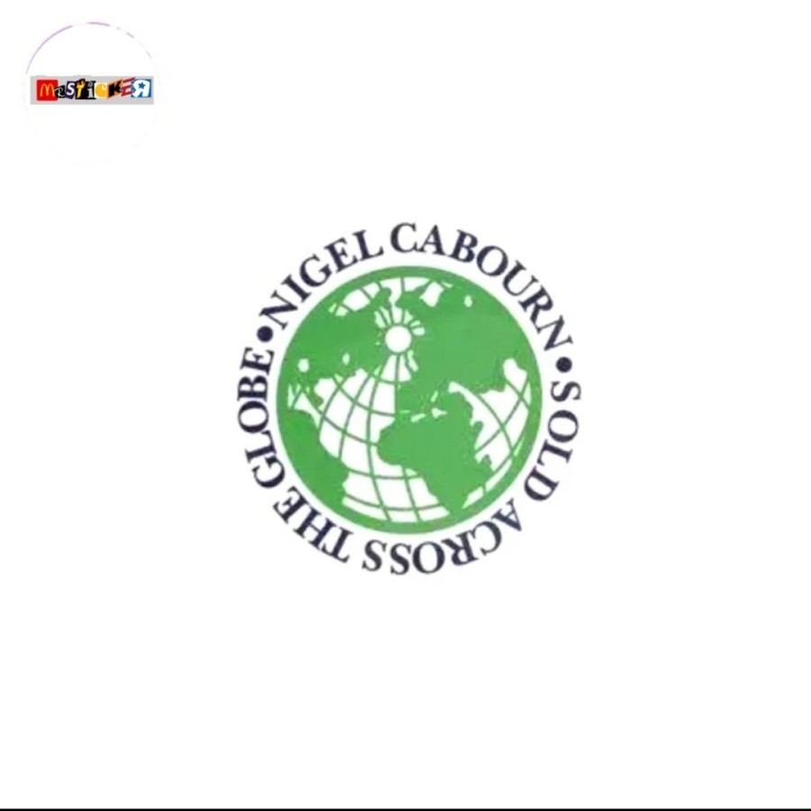 

ticker Nigel Cabourn globe logo rounded stiker outdoor rugged streetwear