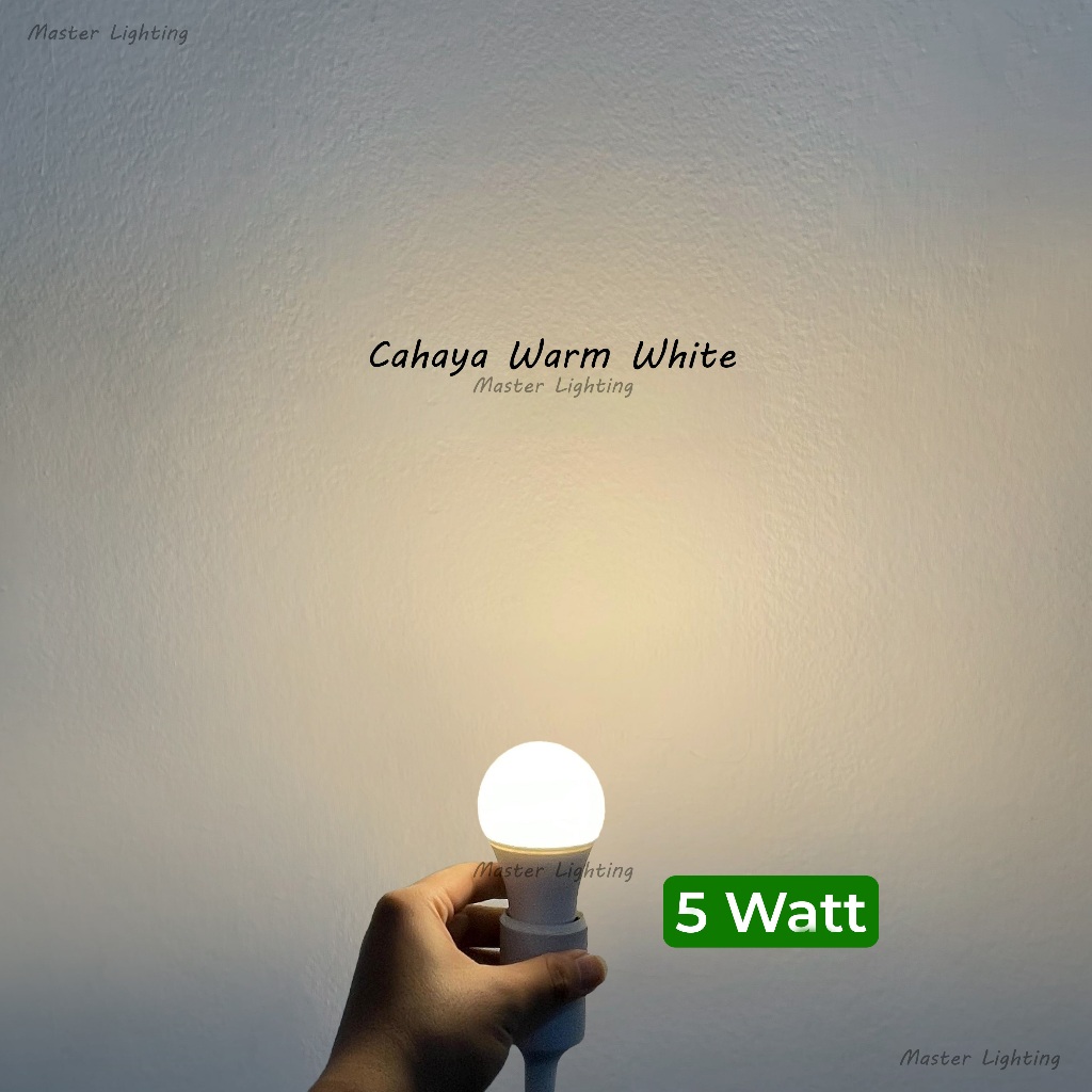 Lampu bohlam led 5watt fiting e27 bulb