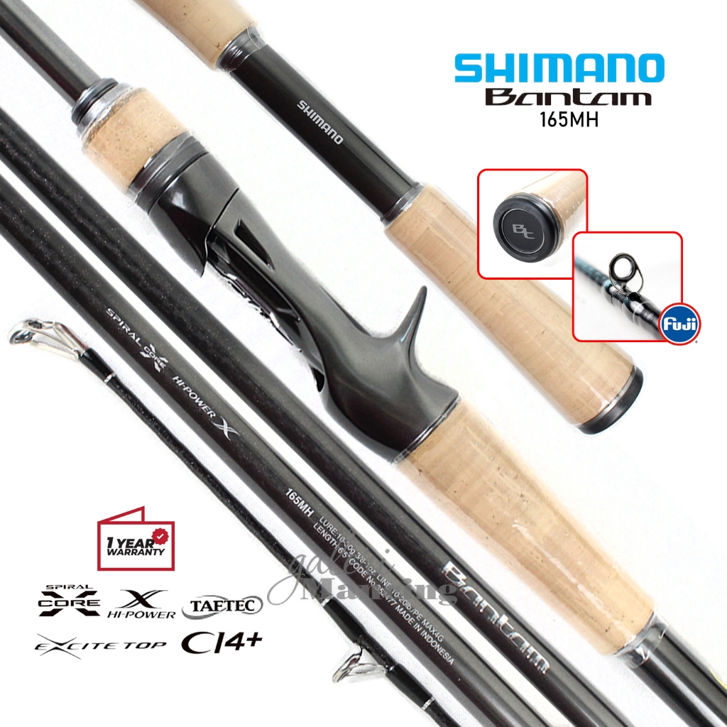 Joran Shimano BANTAM 163ML2-1711MHSB2 | Baitcasting | CI4+ Reel Seat | Resmi [22] Galeri Mancing