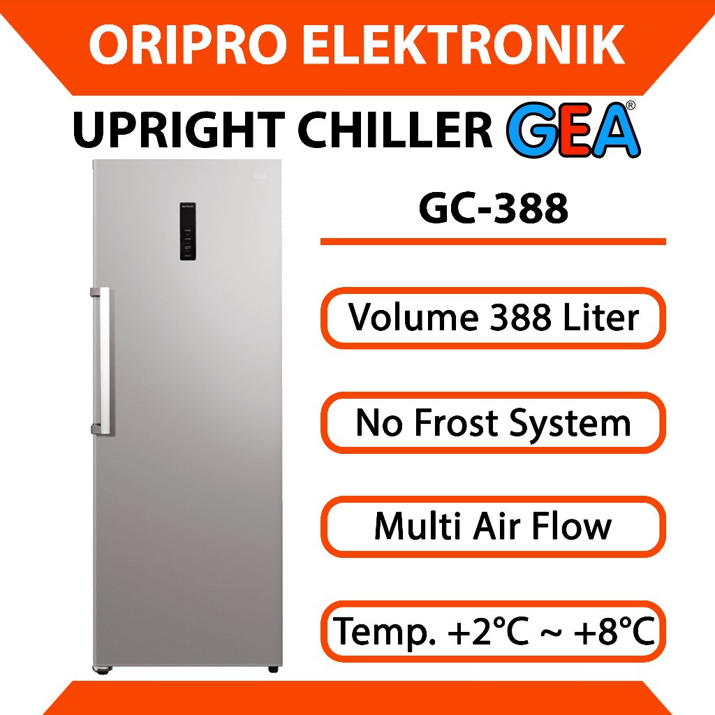 Kulkas Upright Chiller 388 Liter GEA GC-388