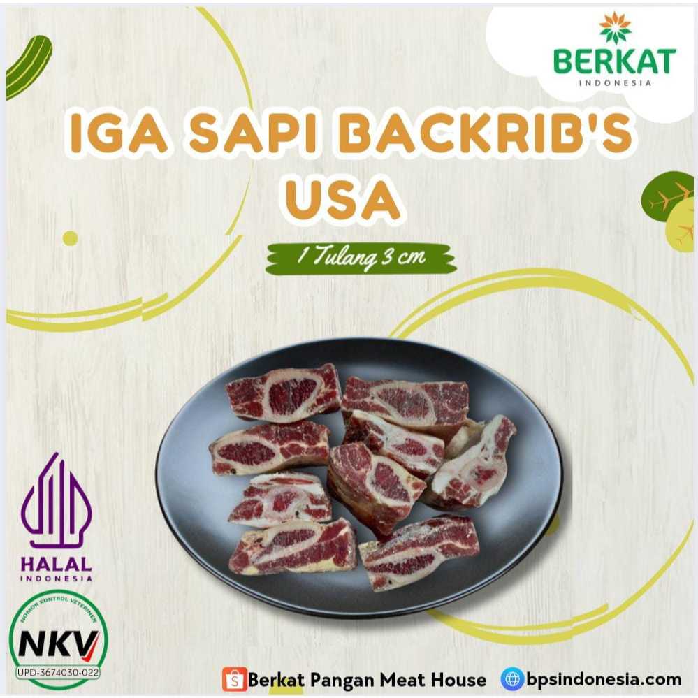 

Daging Iga Sapi Backrib's USA | Potongan 500gr