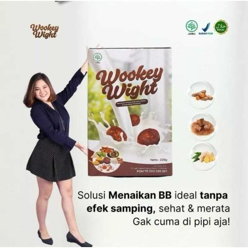 

AMPUH NO.01 Wookey Weight - Susu Penambah Berat Badan BPOM Herbal Alami Paket Nutrisi