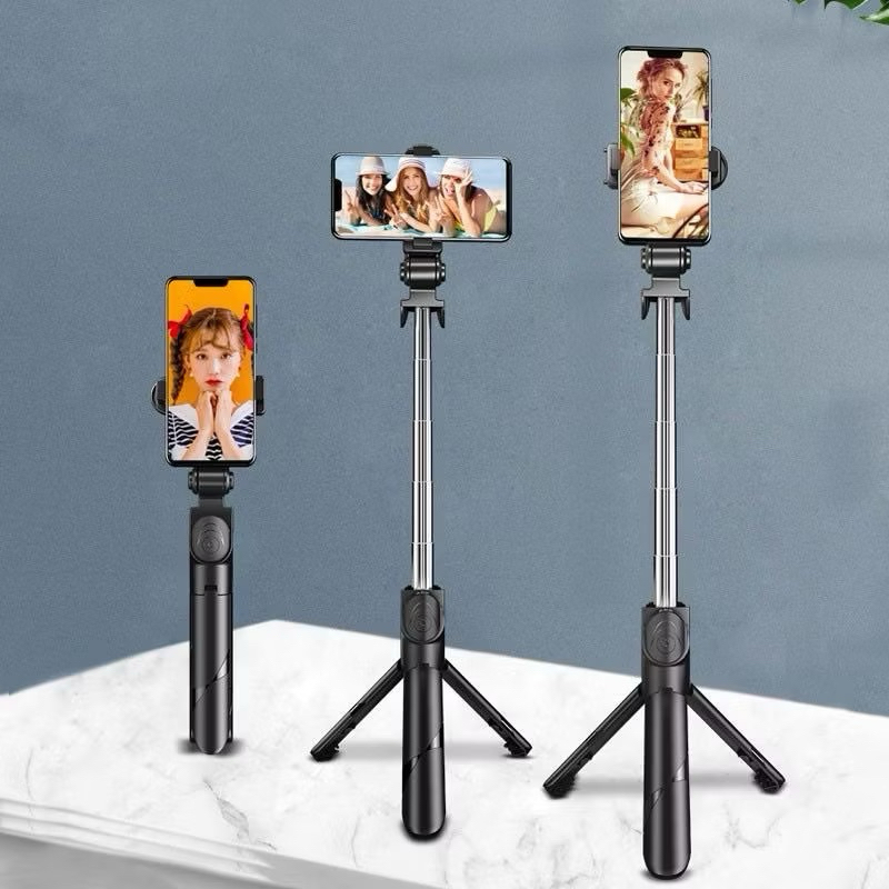 SELFIE STICK TONGSIS WITH BLUETOOTH TRIPOD STANDING IOS ANDOROID