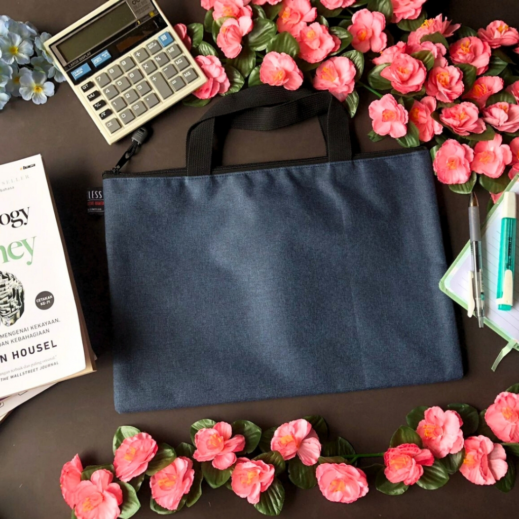 

LIMITLESS - DENIM Document Bag / Tas Map Ukuran Kertas F4 Folio