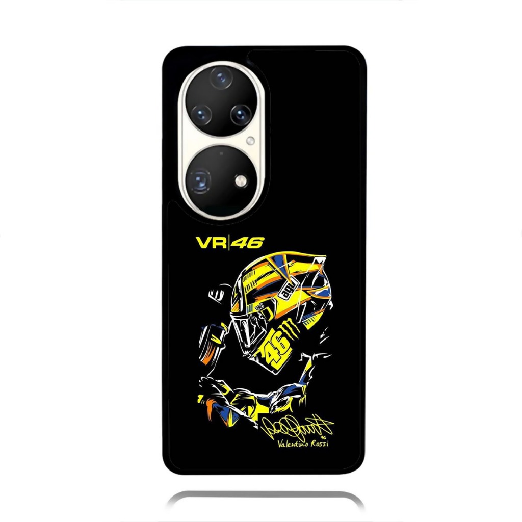 Case Phone Huawei P50 P40 P30 P20 PRO TPU Rubber Custom Softcase VR46 Valentino Rossi MotoGP