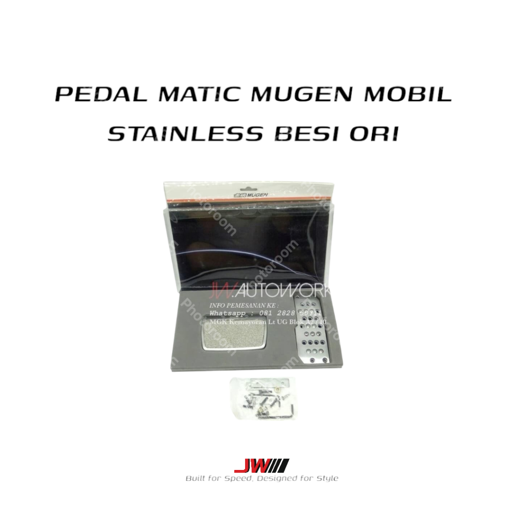 PEDAL MATIC MUGEN - PEDAL AUTOMATIC MUGEN STAINLESS - PEDAL MOBIL RACING