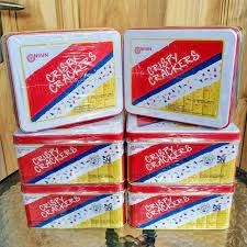 

Crispy Crackers Nissin/Nissin crispi crackers/crispi crackers/Nissin/Biskuit kaleng/Jajanan kaleng