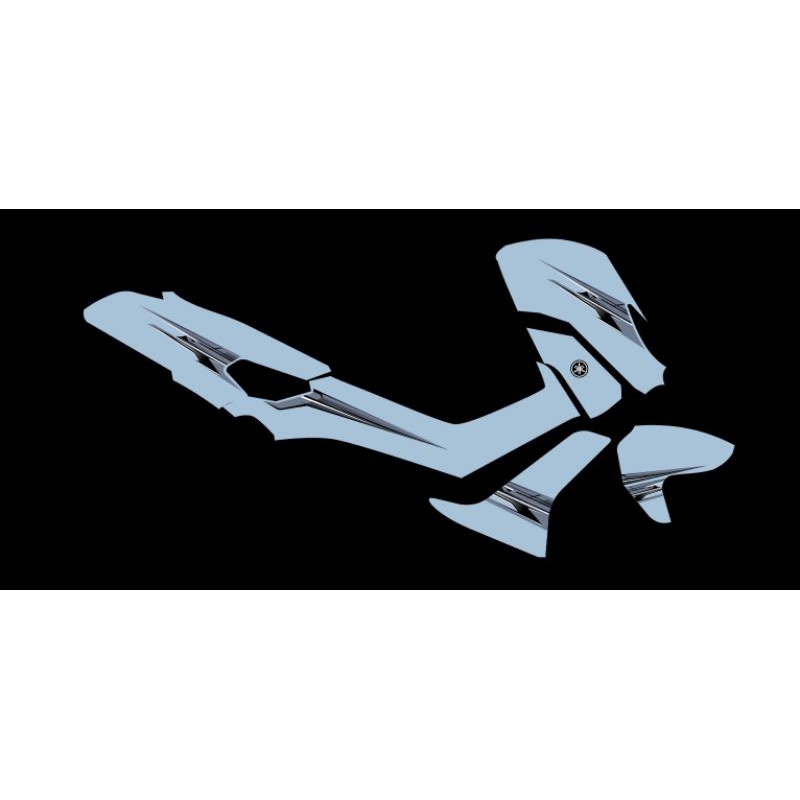 STRIPING TRANSPARAN NMAX OLD 155 CUSTOM SIMPLE