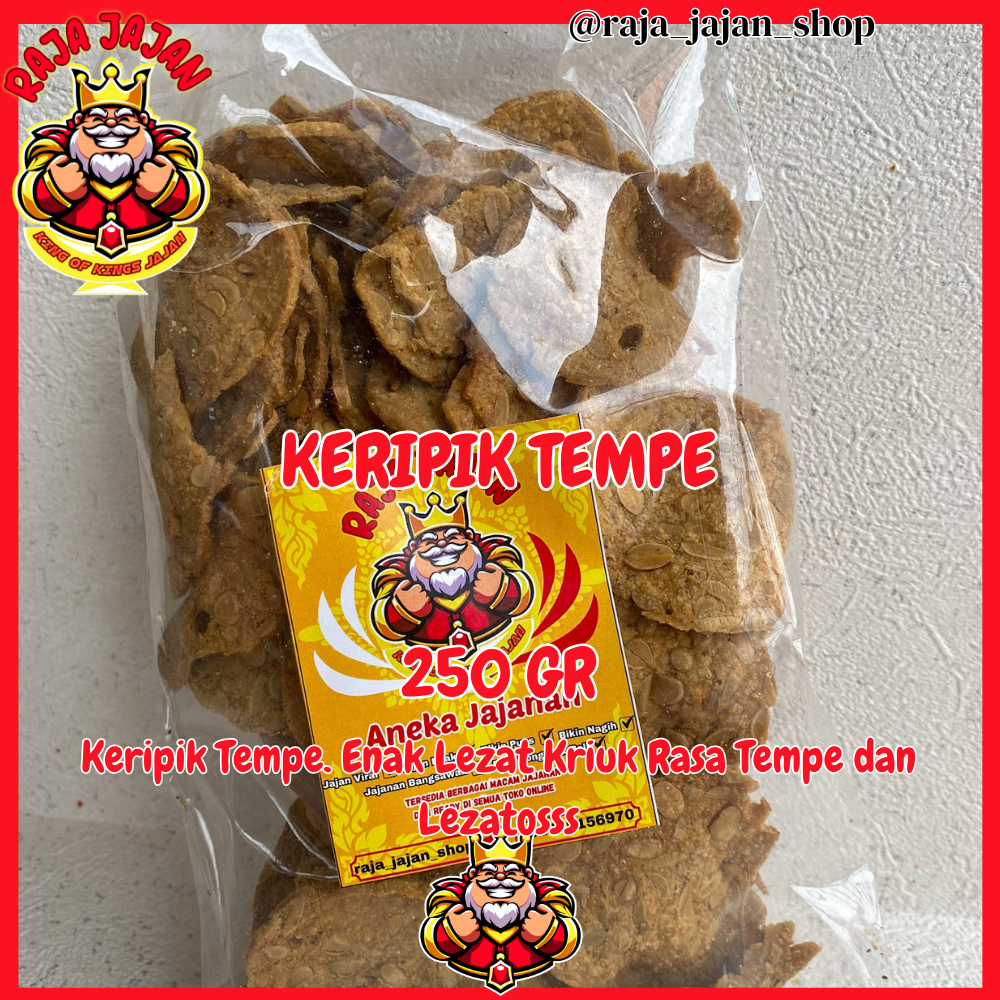 

Keripik Tempe Renyah Gurih - Camilan Lezat 250gr/500gr