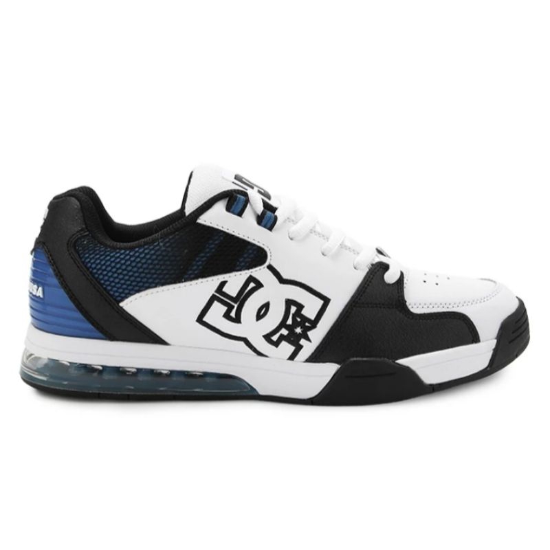 sepatu sneakers pria dc versatile white black blue DC shoes