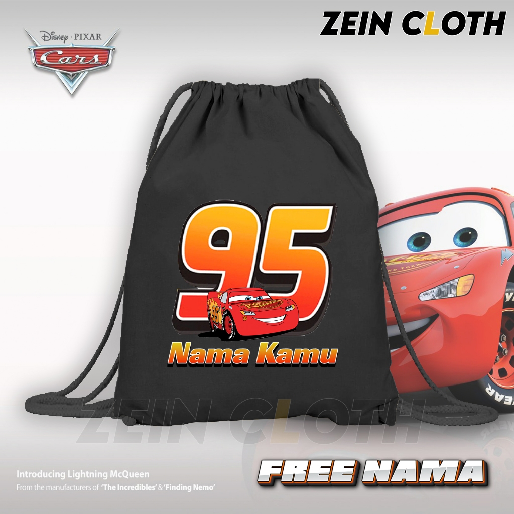 Tas Serut Lightning Mcqueen / Tas Serut Anak Mcqueen