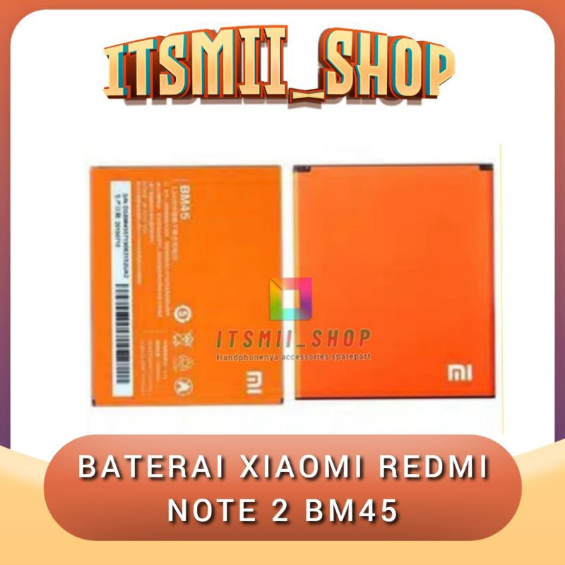 BATRE BATERAI BATTERY XIAOMI REDMI NOTE2 REDMI NOTE 2 BM45 BM 45 XIAOMI