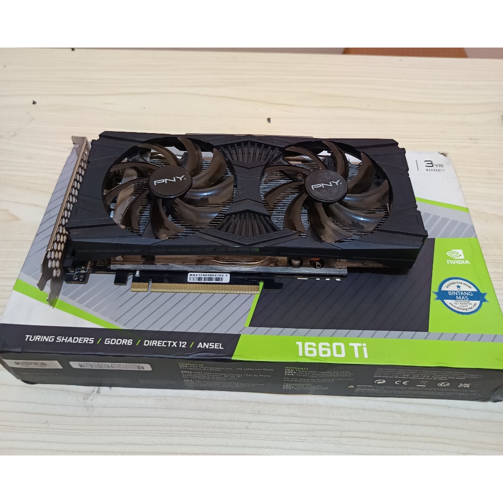 VGA PNY Nvidia GTX 1660 TI Performa Setara RTX 2060 di Atas GTX 1660 Super