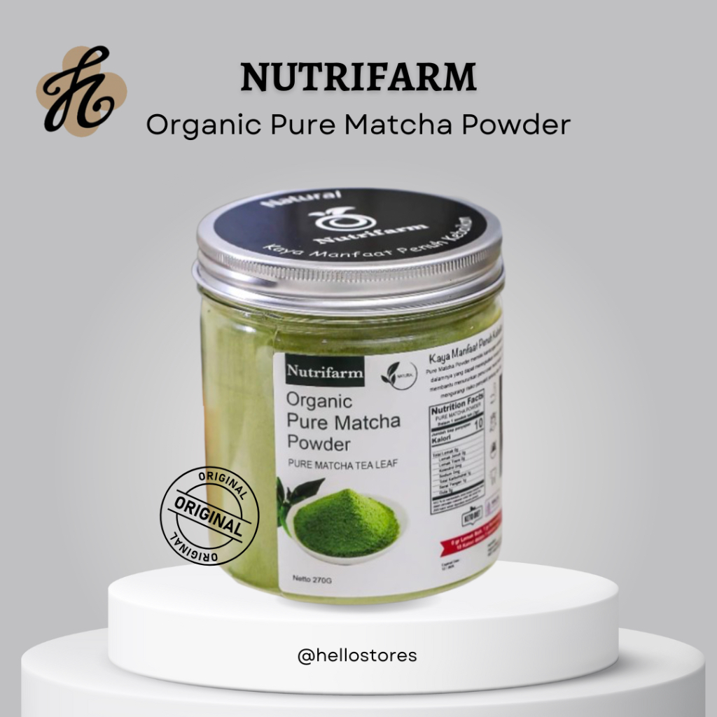 

Nutrifarm Organic Pure Matcha Powder I Bubuk Matcha
