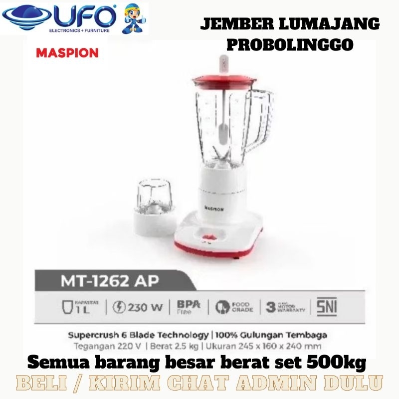 Promo blender MASPION MT1262AP BLENDER 6 MATA PISAU