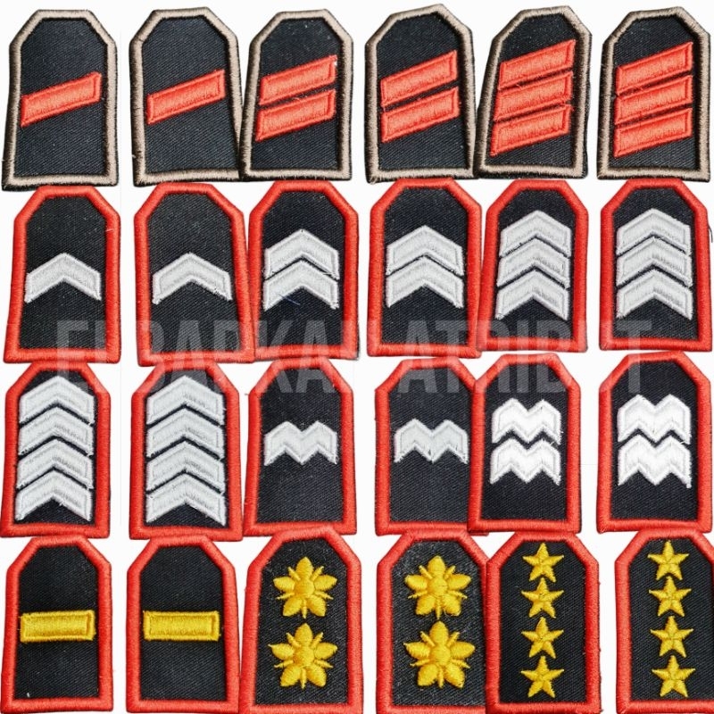 PANGKAT PDL POLRI HITAM LIS MERAH GOLONGAN BHARADA BHARATU BHARAKA BRIPDA BRIPTU BRIGADIR BRIPKA AIP