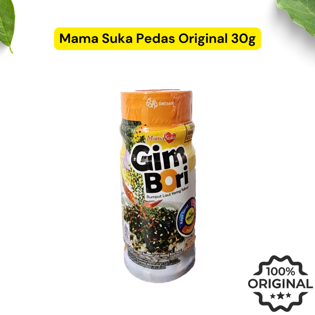 

MamaSuka Gim Bori Pedas Original 30gr Rumput Laut Pedas Tabur