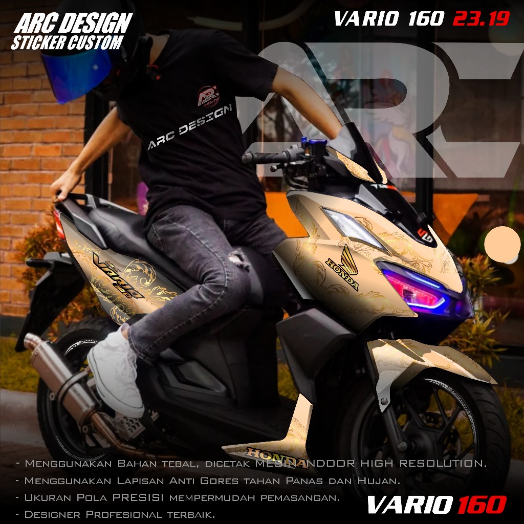 (COD PROMO) TERBARU Decal Sticker All New Honda Vario 160 2022 2023 2024 2025 Full body - Stiker Sko