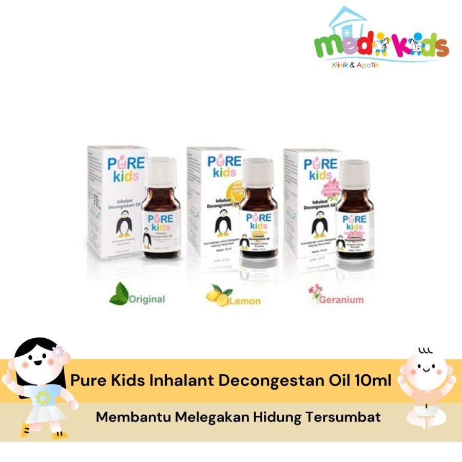 Pure Kids Inhalant Decongestant Dekongestan 10 ml - Membantu Melegakan Hidung Tersumbat Bayi Anak