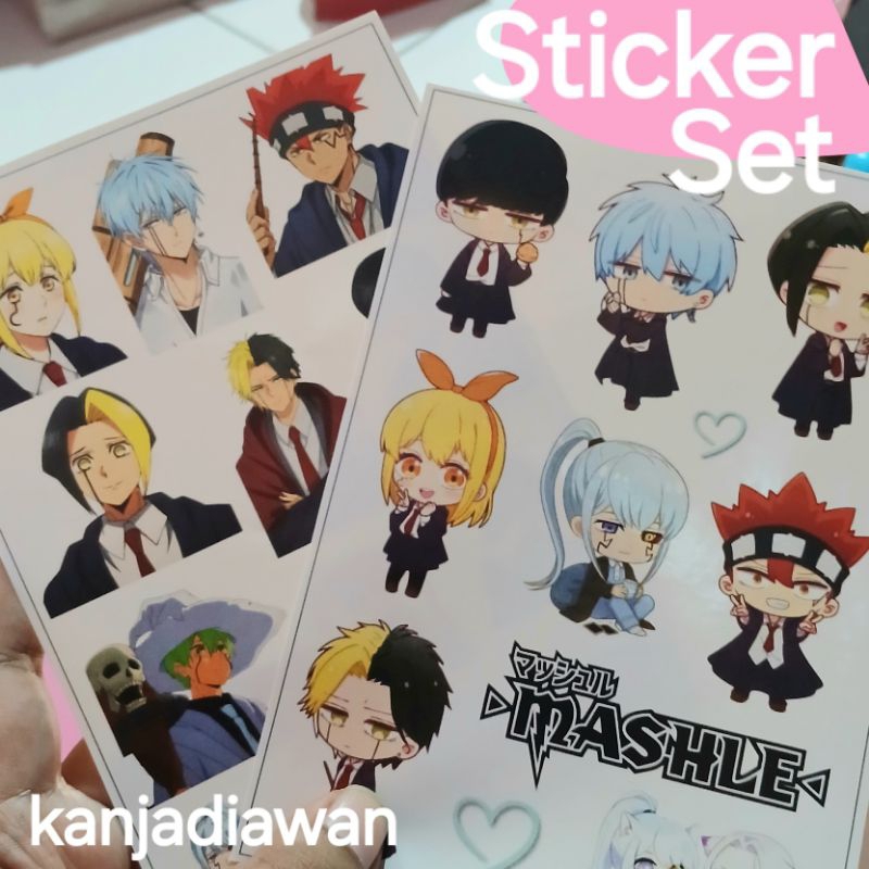 

Stiker Mashle Anime Sticker Set Mashle