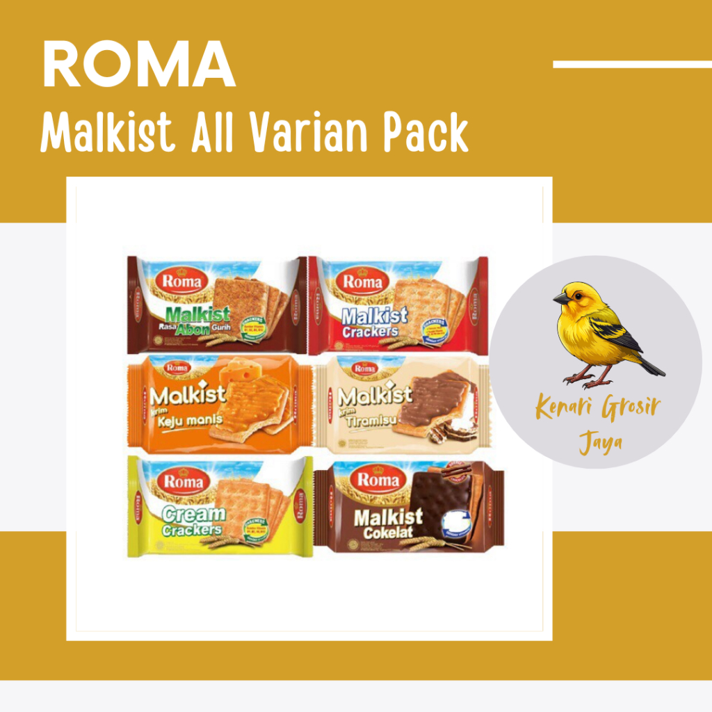 

Roma Malkist Crackers Pack All Varian 105 Gram