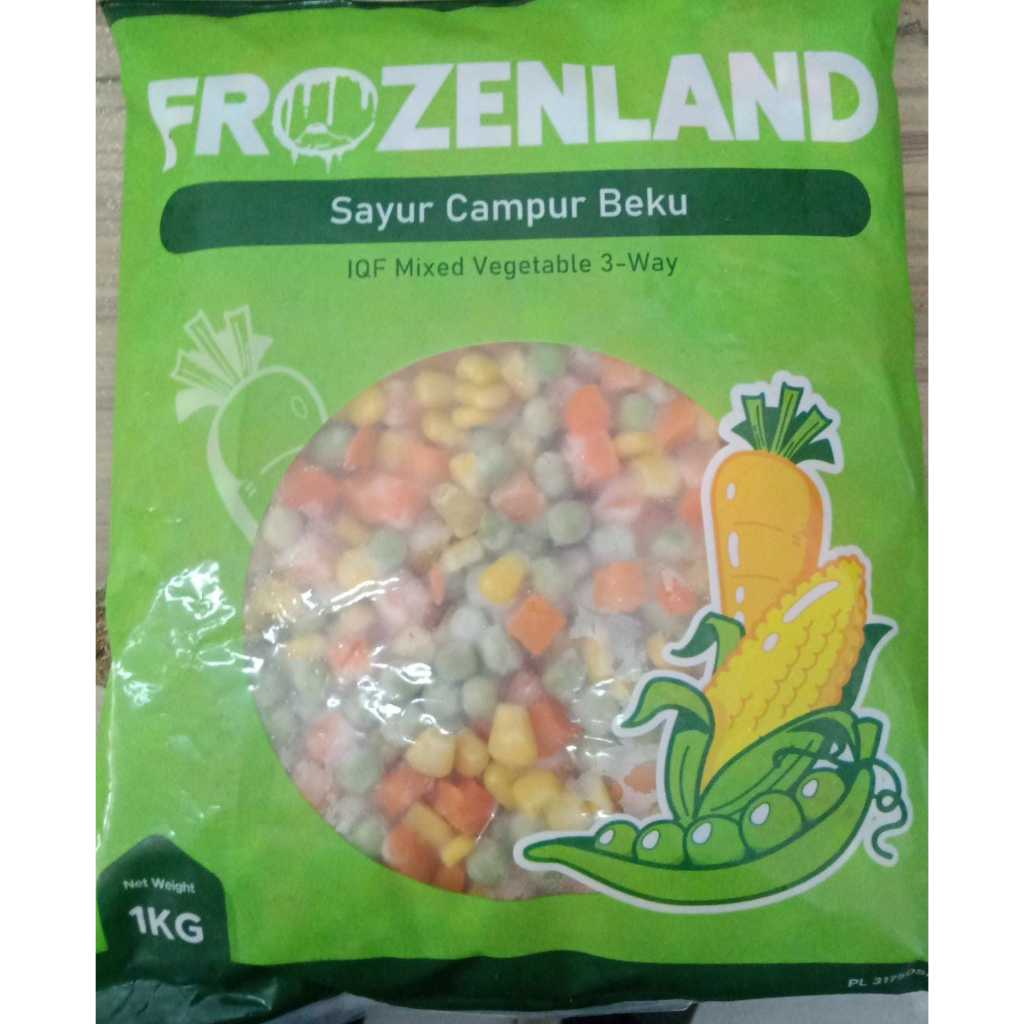 

Frozenland Sayur Campur Beku IQF Mixed Vegetable 3-Way 1KG