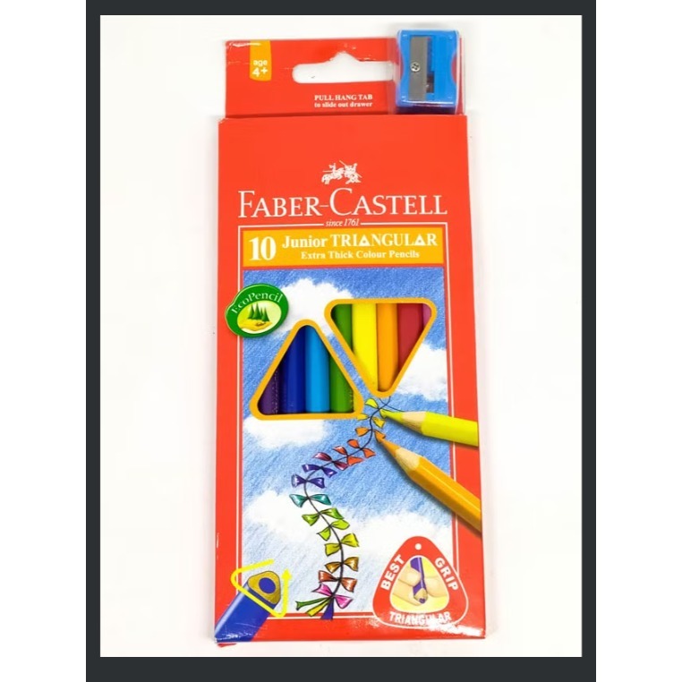 

Faber Castell Junior Triangular - Pensil Warna Isi 10