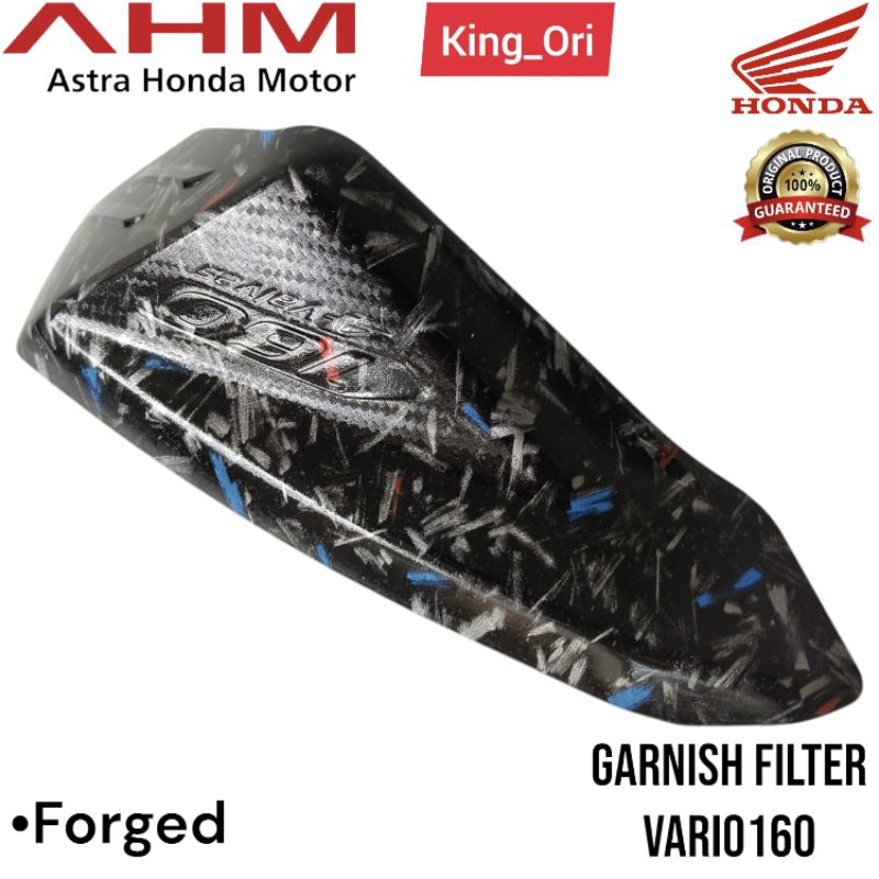 Garnish Cover Air Cleaner  Vario 160 Hiasan Filter Pembersih Udara Garnish Filter PCX 160 Vario 160 