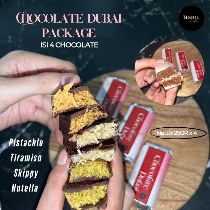 

NEW- Coklat Dubai isi 4pcs / coklat dubai kunafa