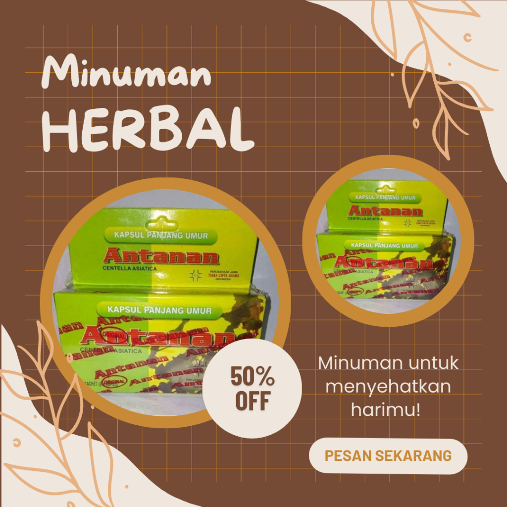 

jamu herbal kapsul panjang umur Antanane original