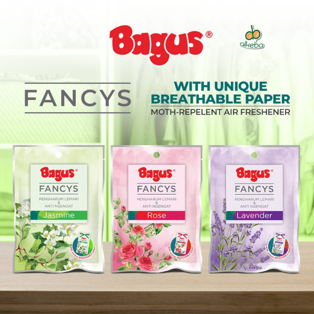 Bagus Fancys Kamper wangi Pengharum Lemari Pakaian Baju Anti Jamur & Ngengat 60 Gr