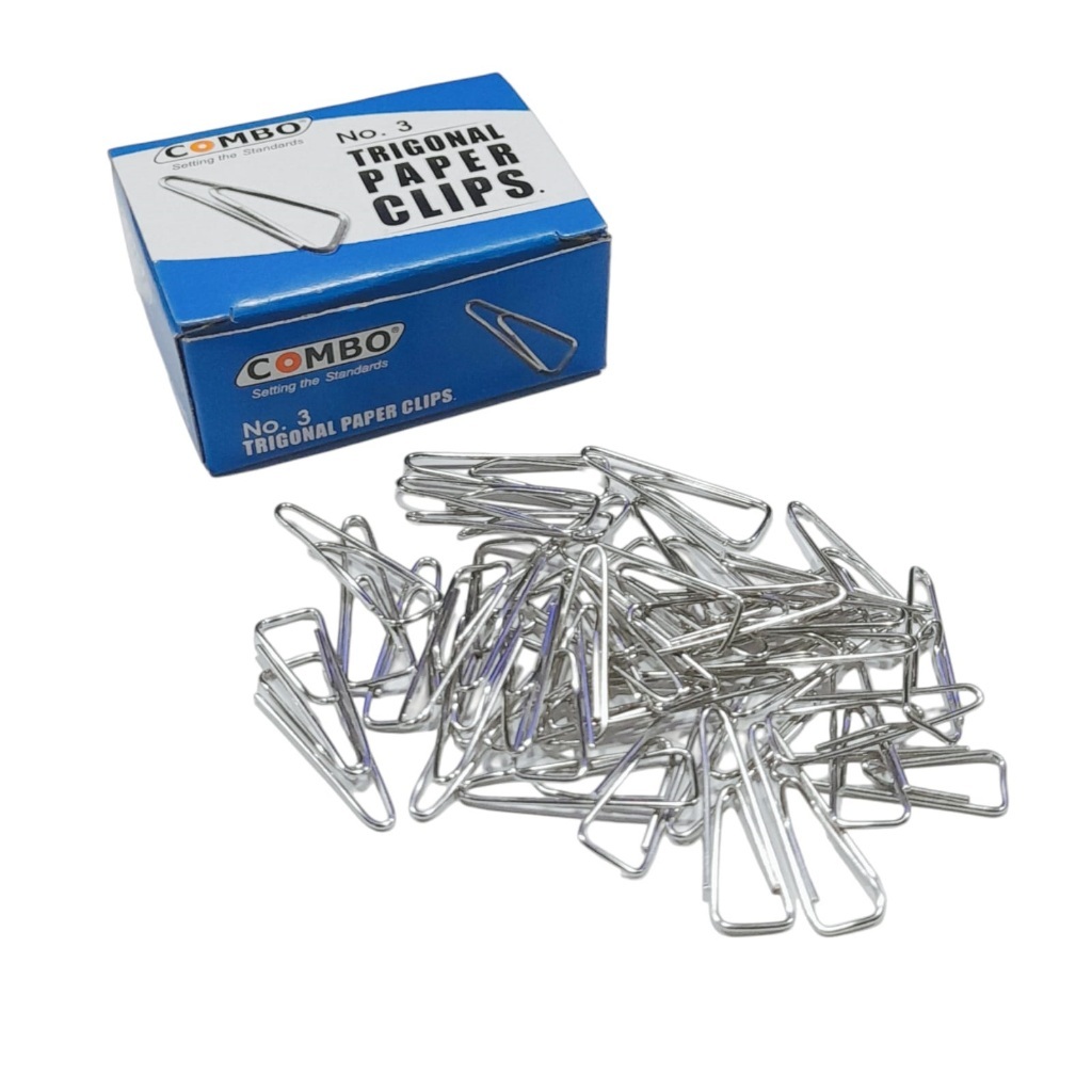 

Penjepit Kertas / Paper Clip Besar Kecil / Paper Klip / Jepitan Kertas / Trigonal Paper Combo No.3