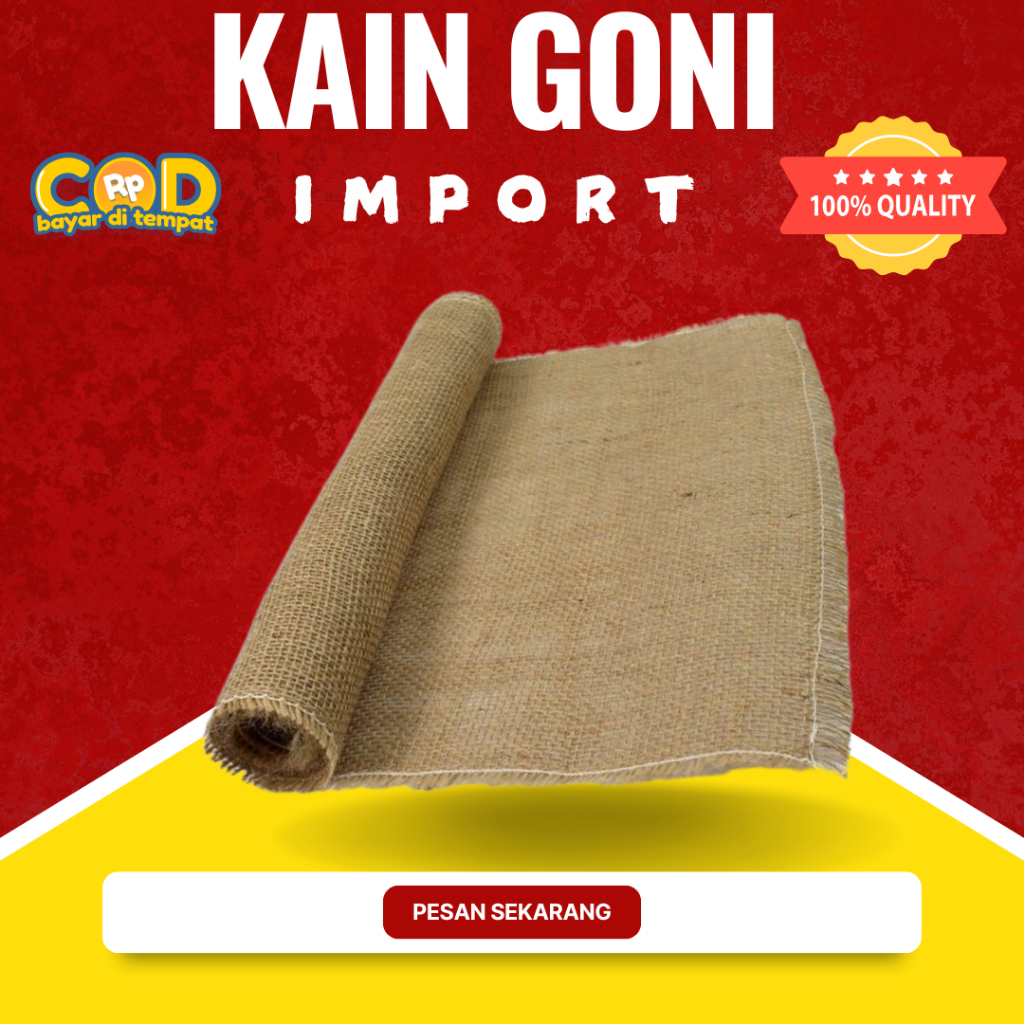 Kain goni import - bahan premium tanpa laminasi - harga per meter