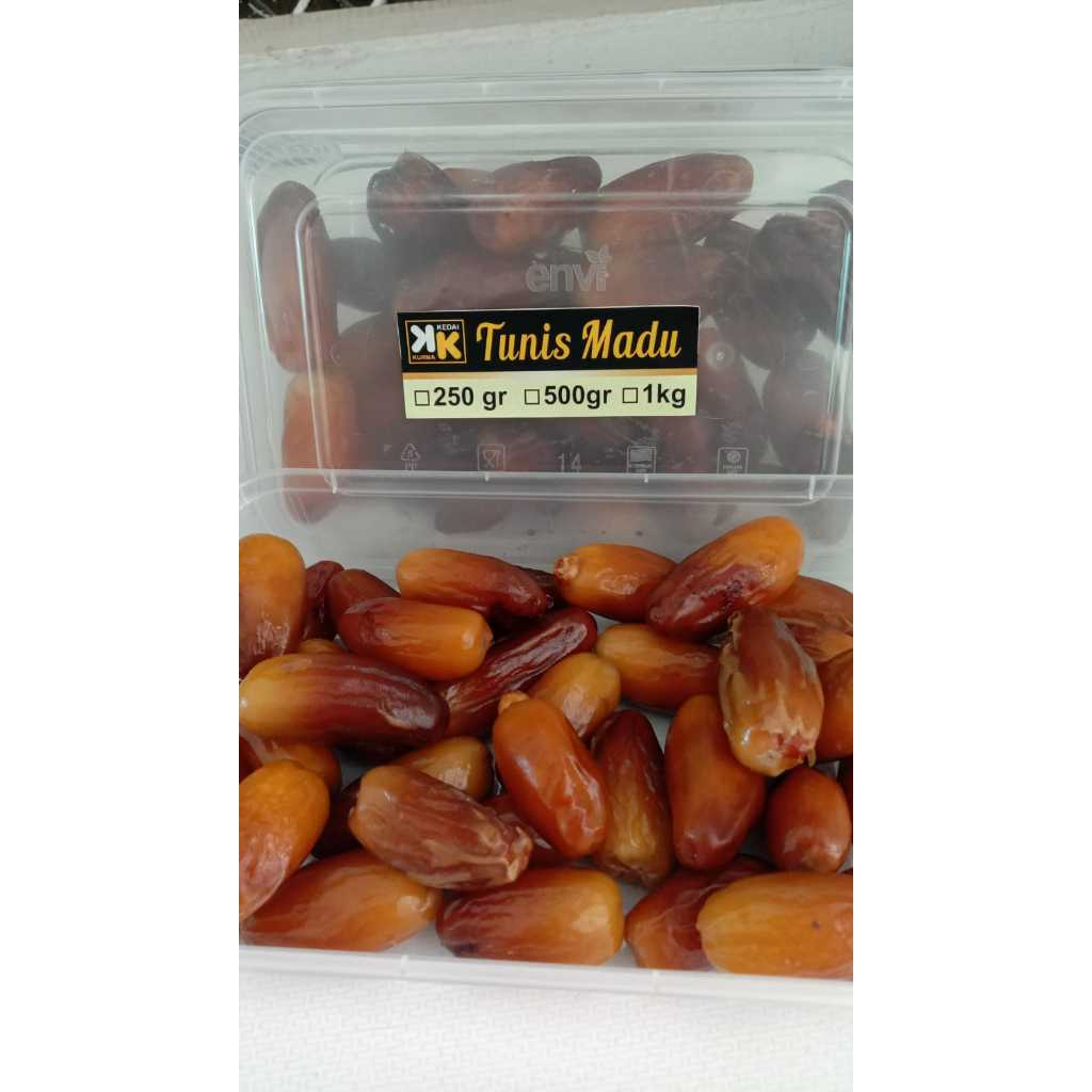 

Kurma Tunis Madu 1Kg Tunisia Madu Tunis non Tangkai Tunisia Madu Non Tangkai Kurma Renyah