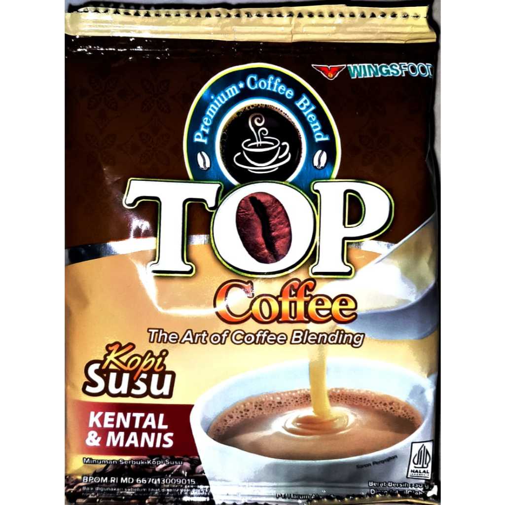 

TOP COFFEE PREMIUM COFFEE BLENDTHE ART OF COFFEE BLENDING KOPI SUSU KENTAL & MANIS 30 GR